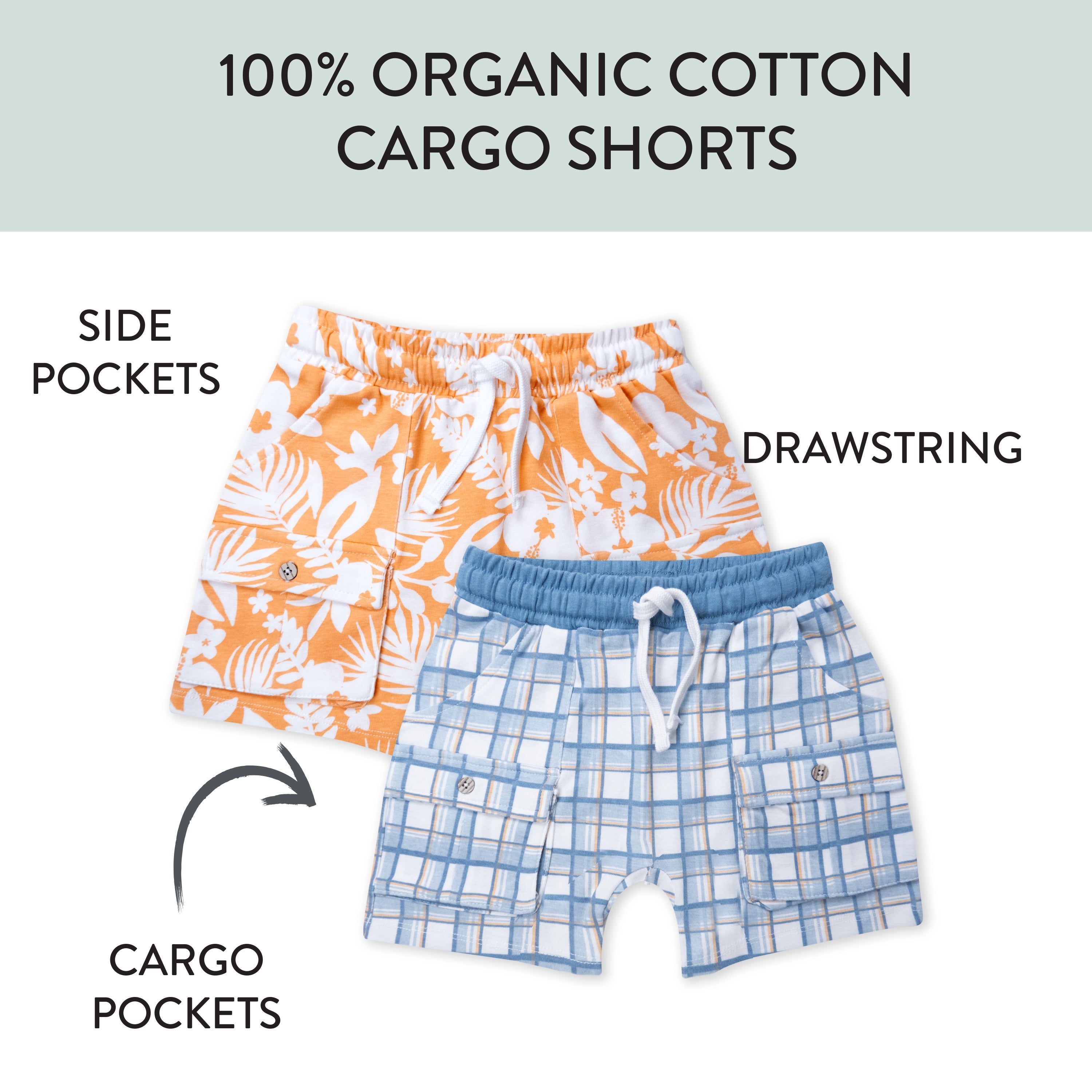 2-Pack Organic Cotton Short Set