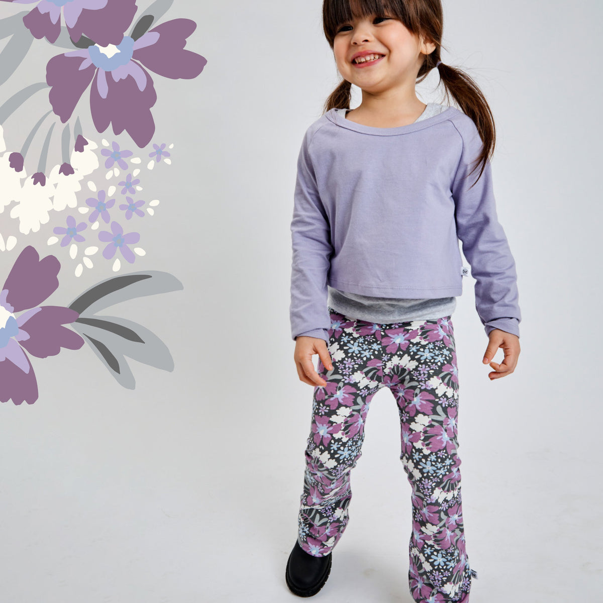 Toddler 2-Piece Novelty Top with Flare Leg Bottom
