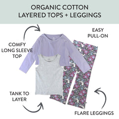 Toddler 2-Piece Novelty Top with Flare Leg Bottom