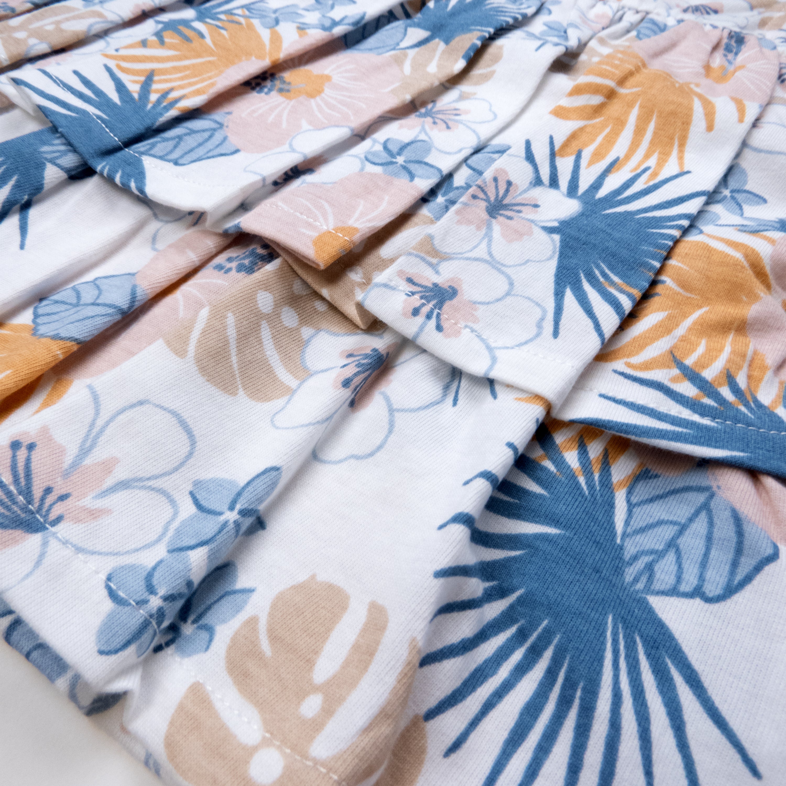 Toddler 2-Piece Ruffle Layered Shirt and Cuffed Short Set