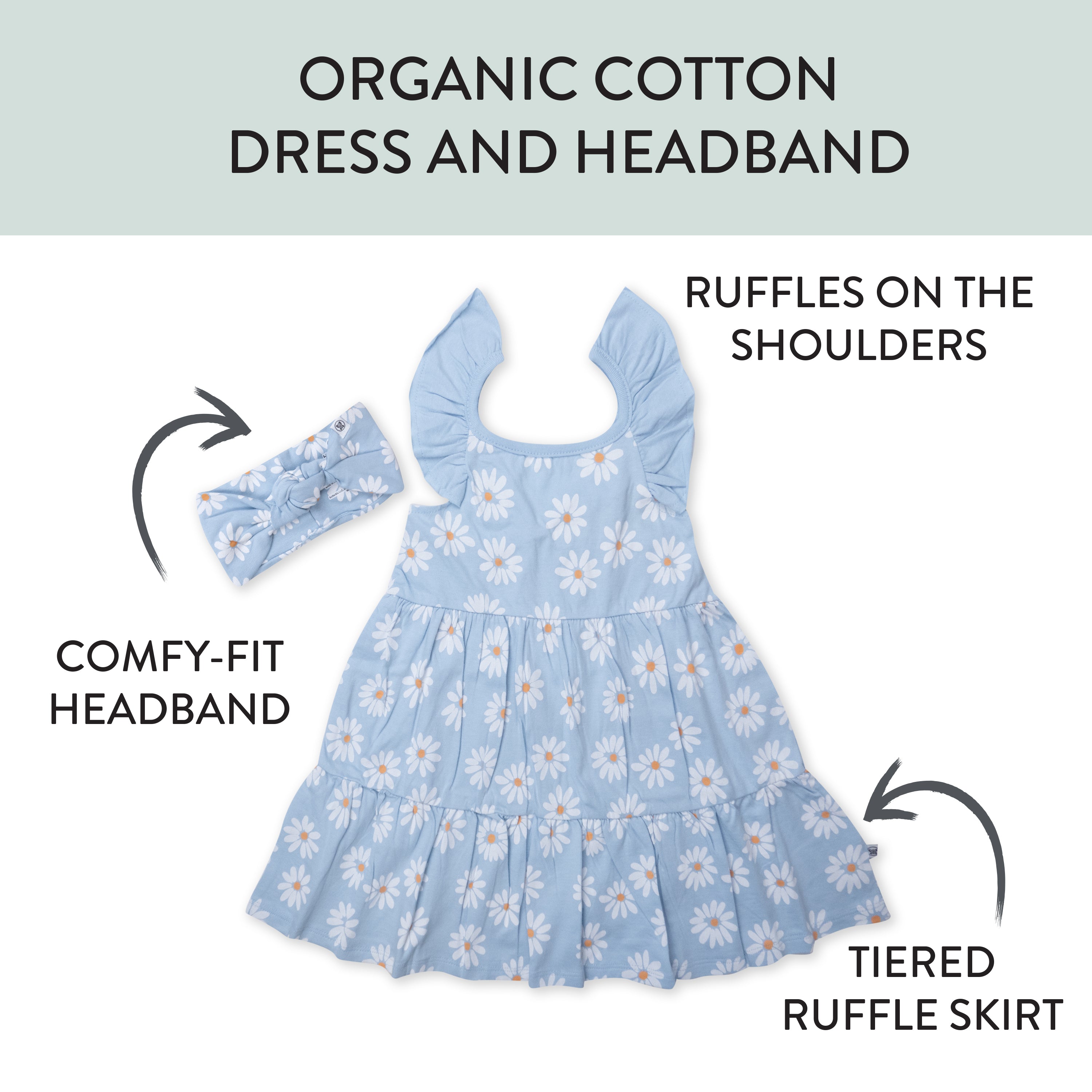 2-Piece Dress and Headband Set