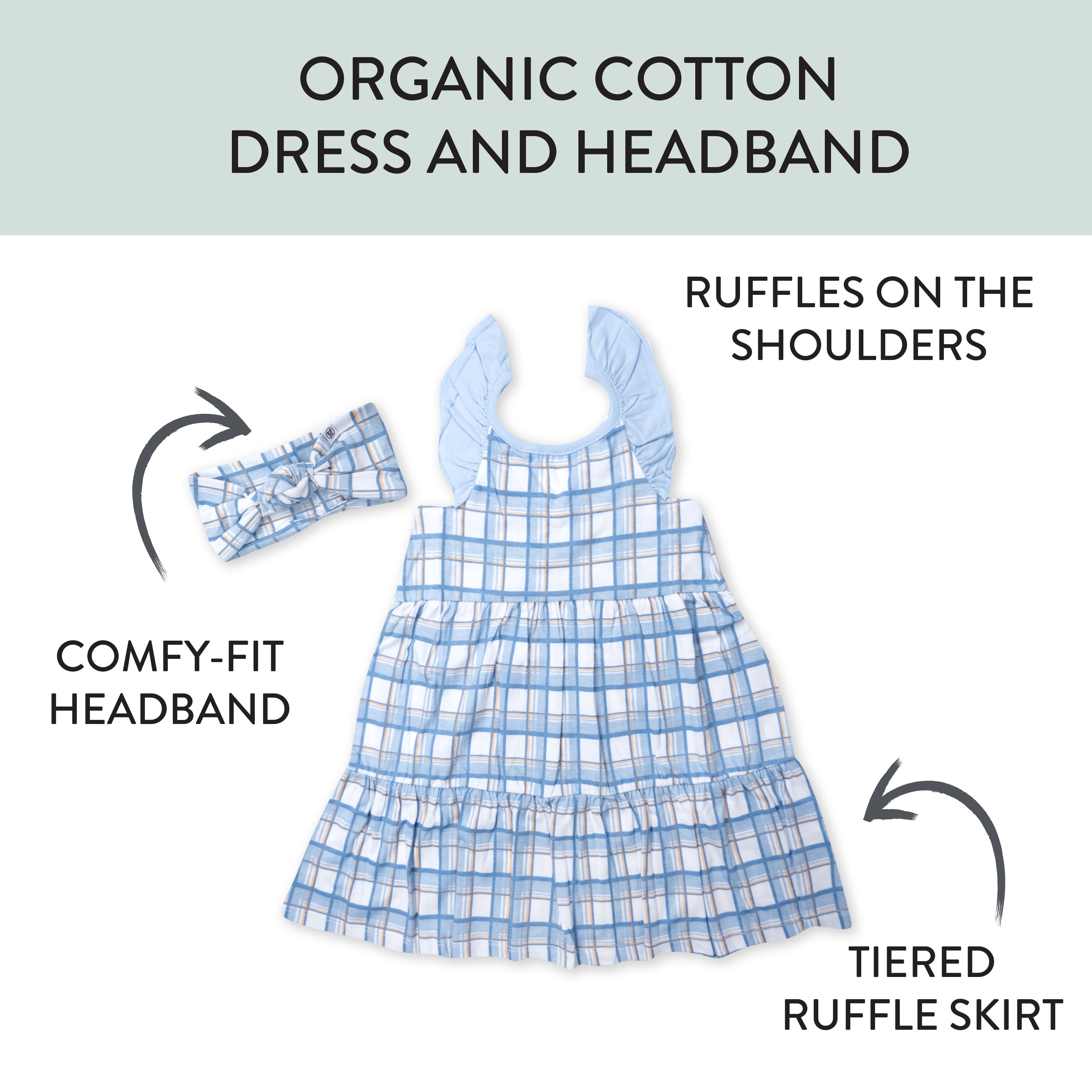 2-Piece Dress and Headband Set