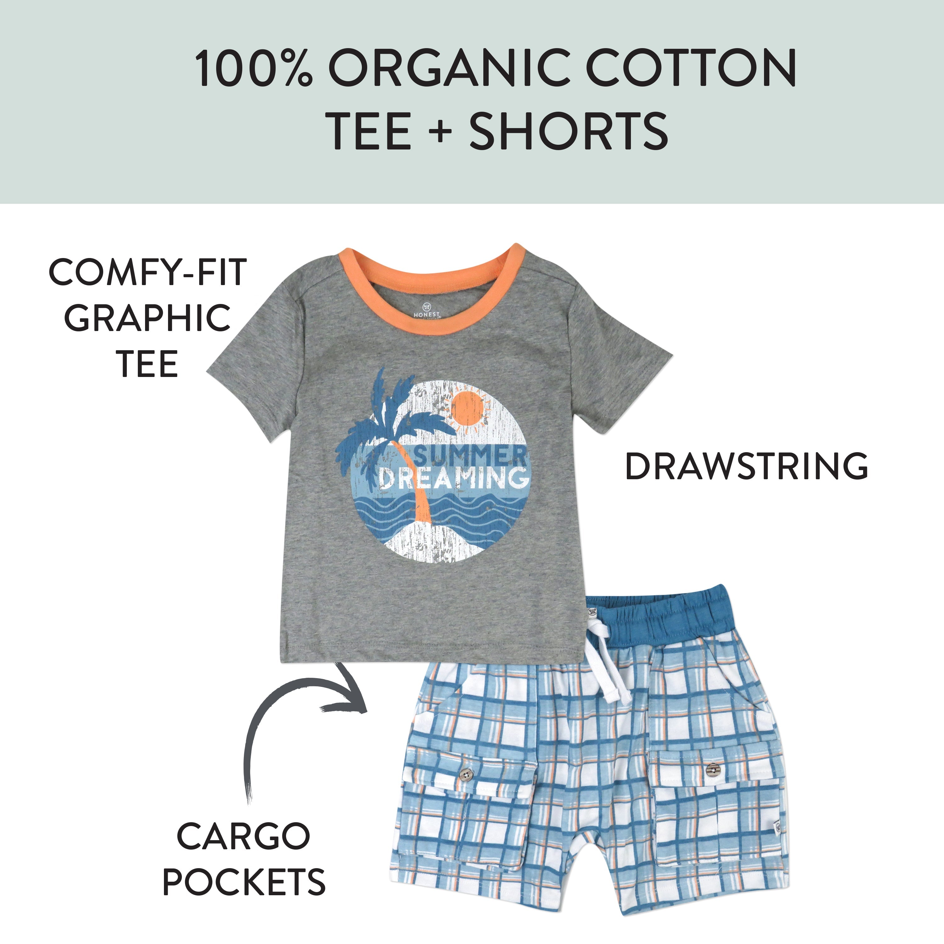 Toddler 2-Piece Short Sleeve and Short Set