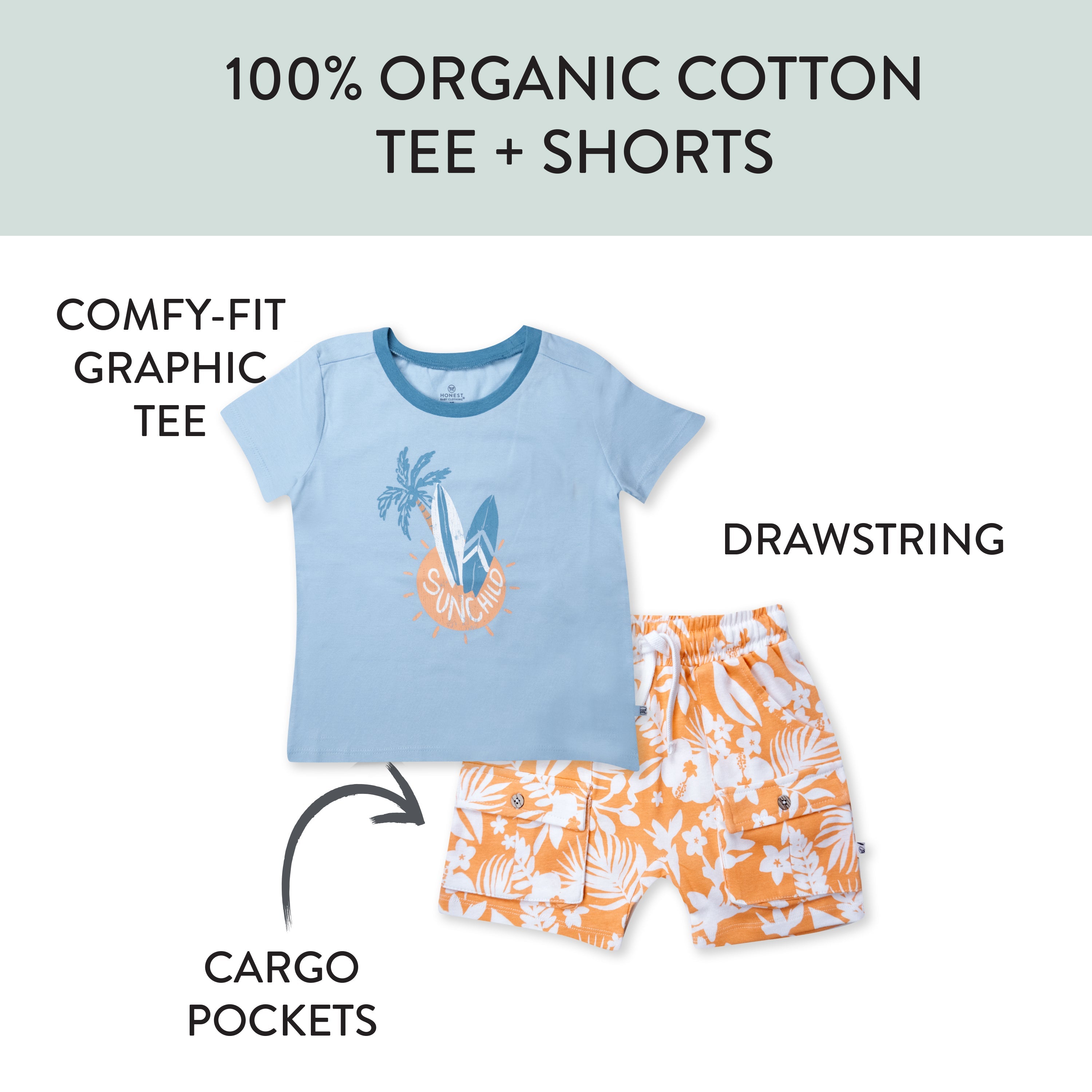 Toddler 2-Piece Short Sleeve and Short Set