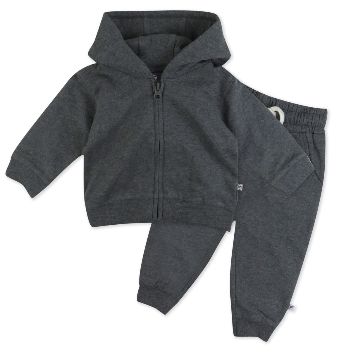 2-Piece Zip Fleece Hoodie and Sweatpant Set