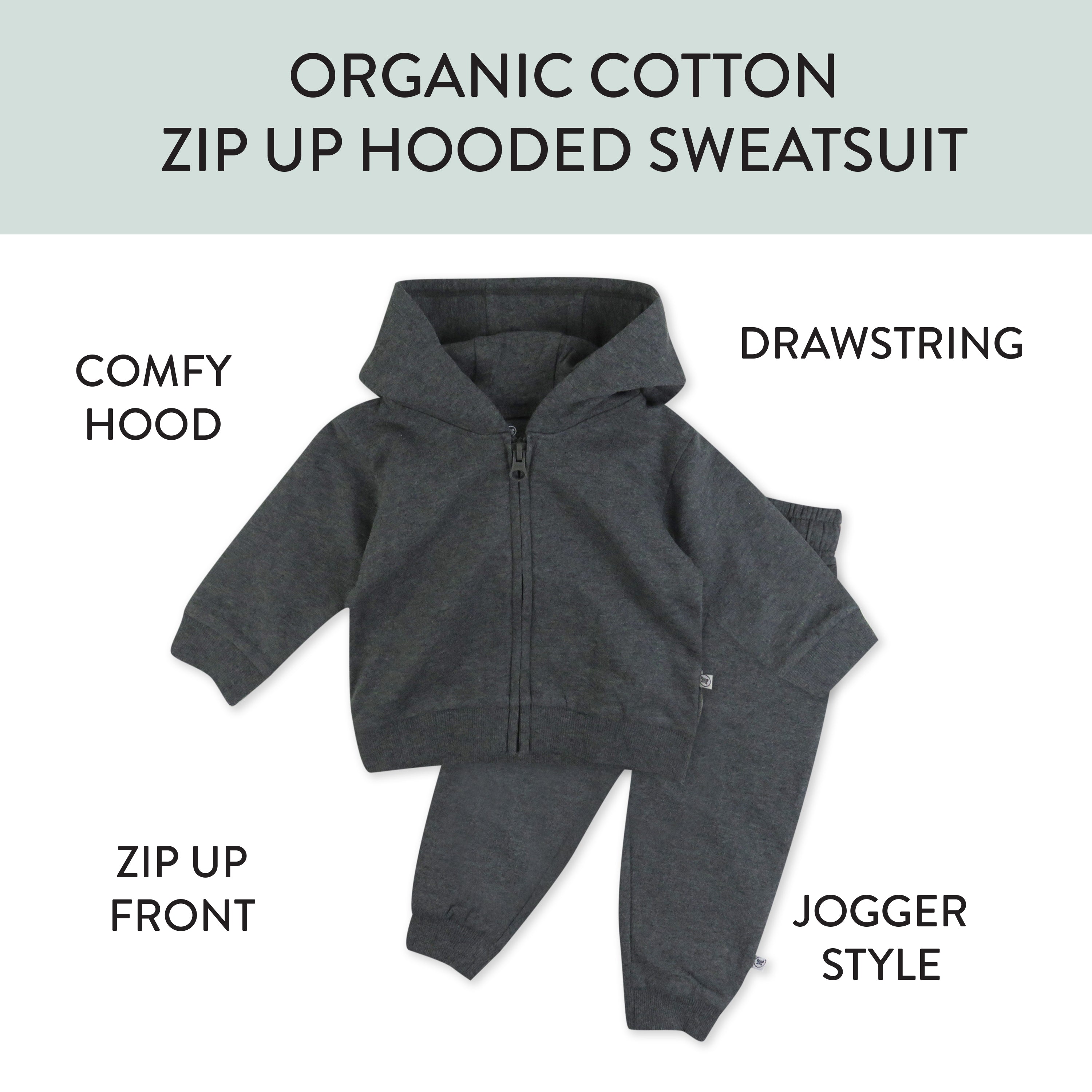 2-Piece Zip Fleece Hoodie and Sweatpant Set