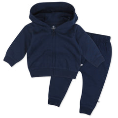 2-Piece Zip Fleece Hoodie and Sweatpant Set