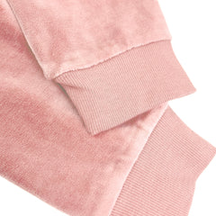 2-Piece Ruffle Velour Zip Up Hoodie and Sweatpant Set