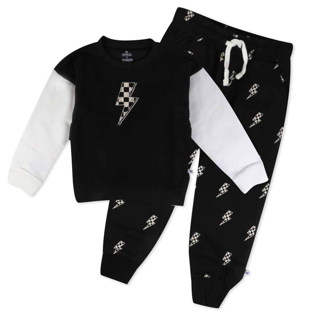 2-Piece Fleece Crew Neck and Sweatpant Set