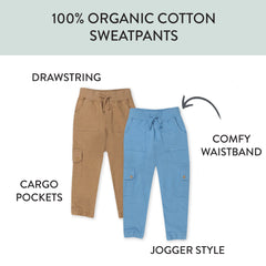 2-Pack Easy Fit Cargo Sweatpants
