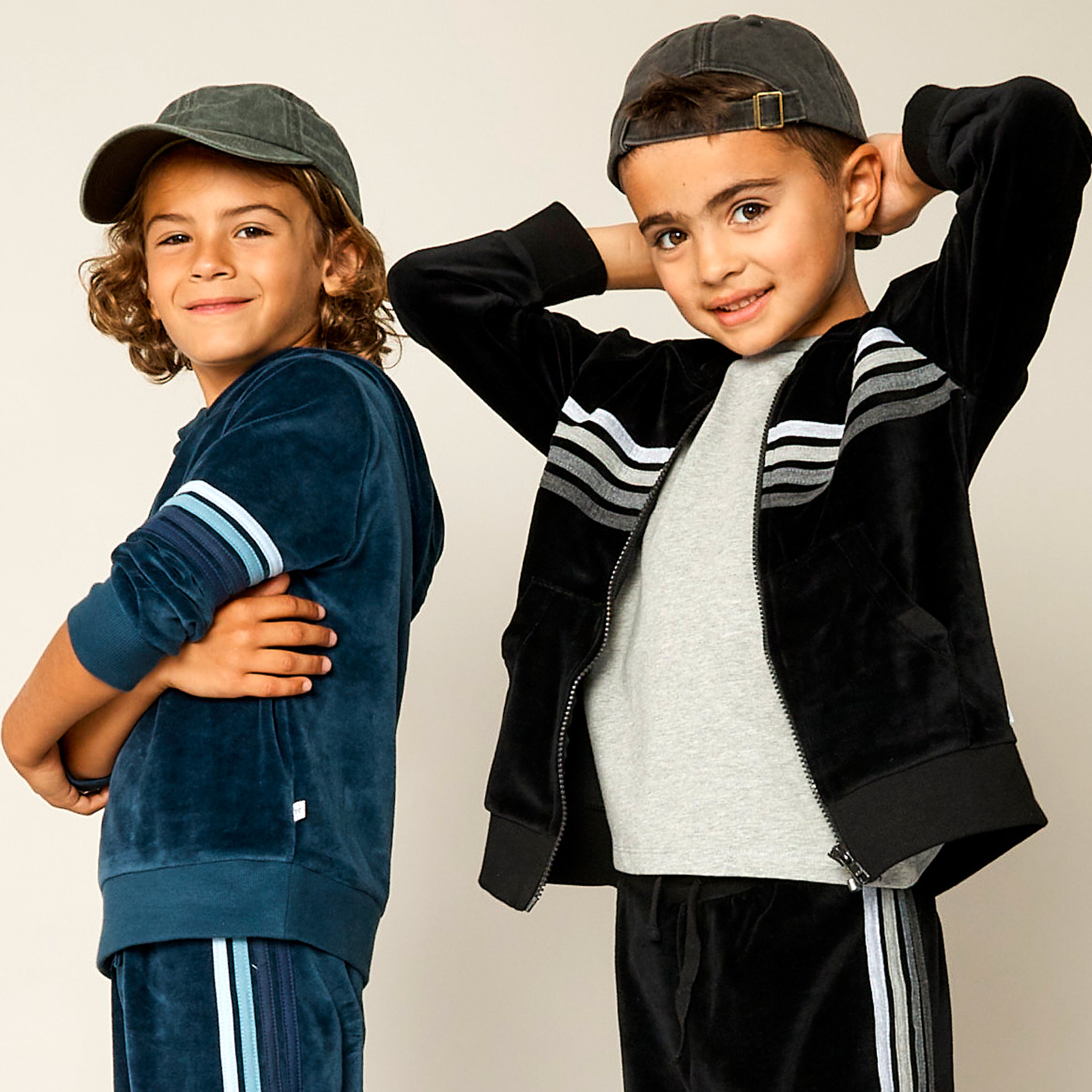 2 Piece Cozy Velour Pop Over Hoodie and Sweatpant Set