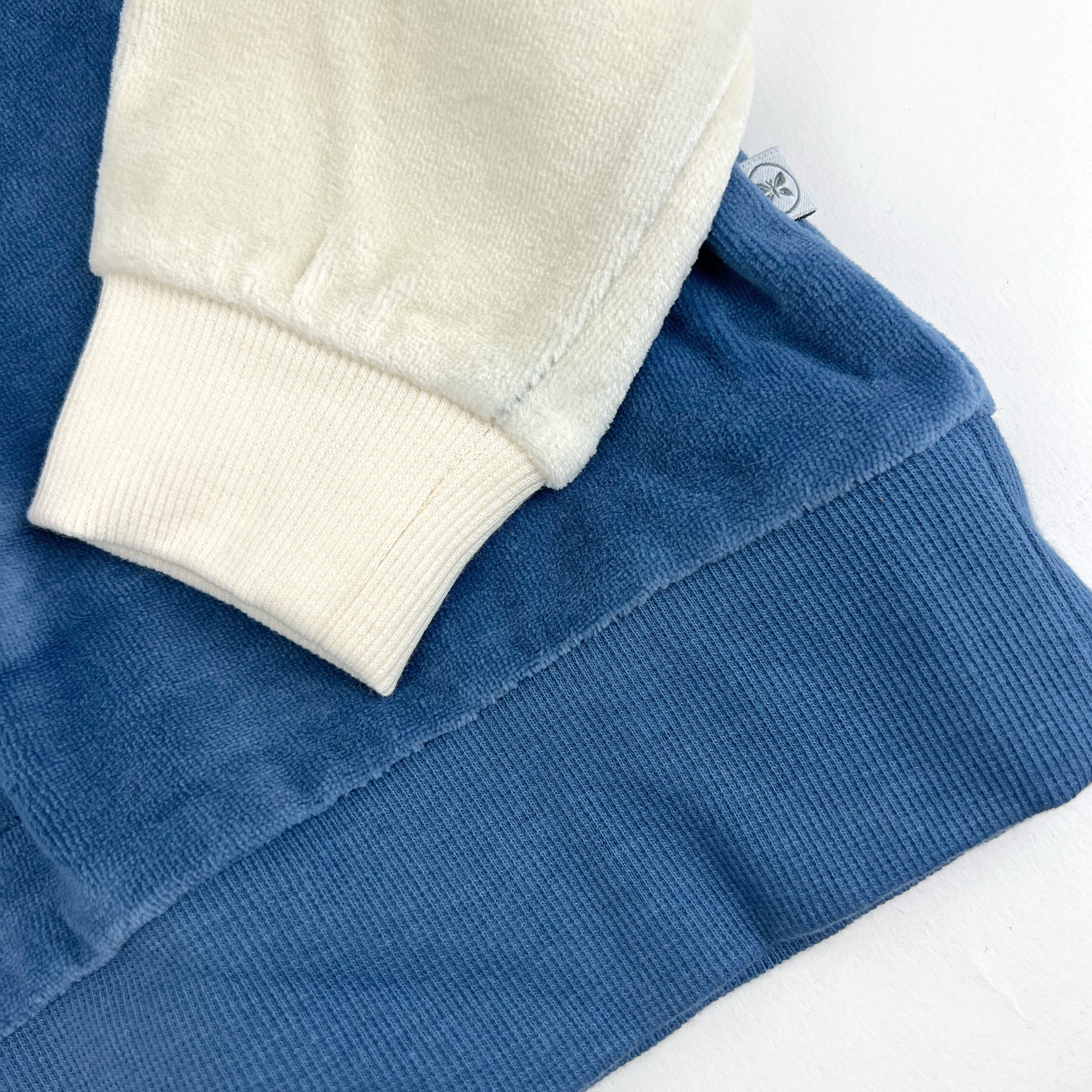 2 Piece Cozy Velour Pop Over Hoodie and Sweatpant Set