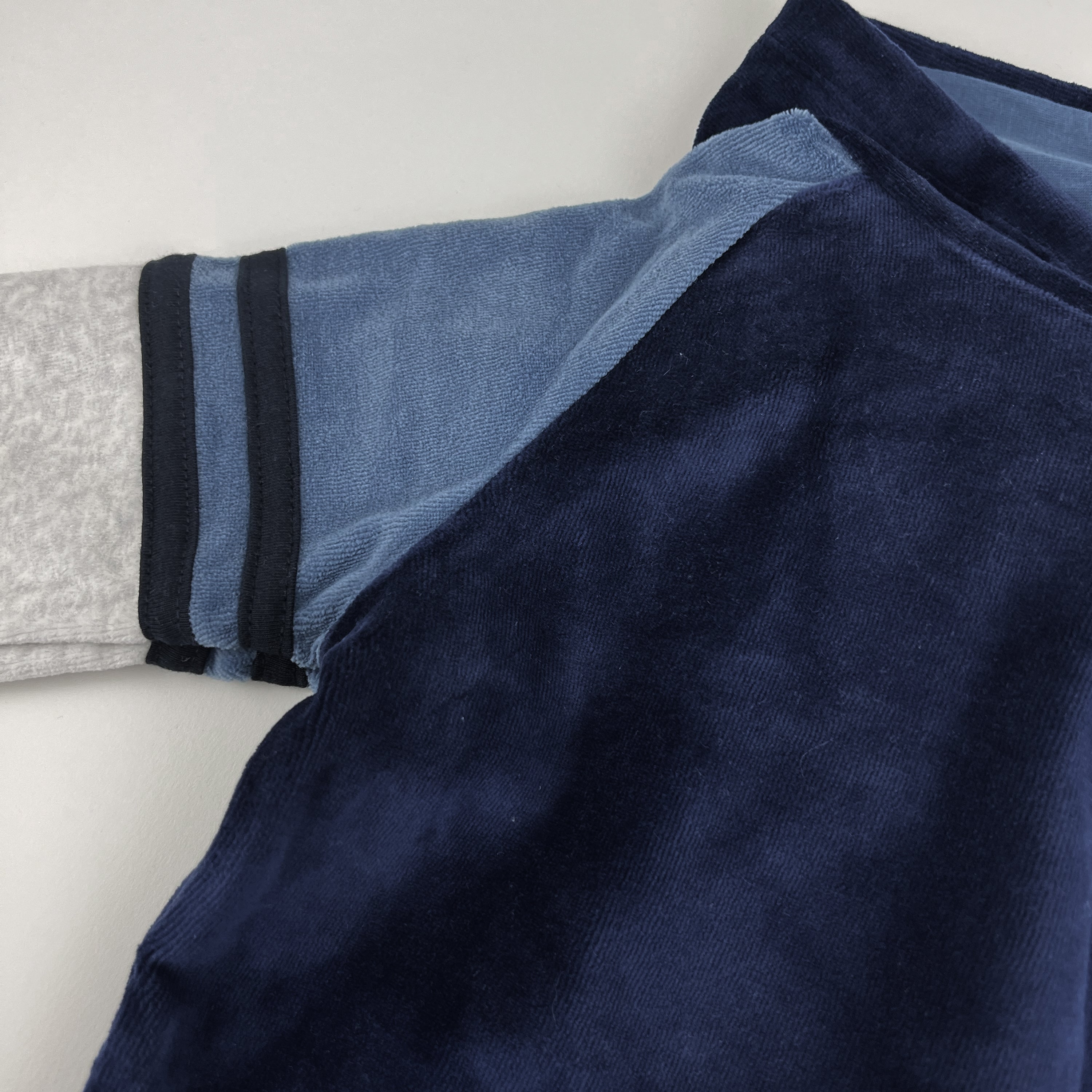 2 Piece Cozy Velour Pop Over Hoodie and Sweatpant Set