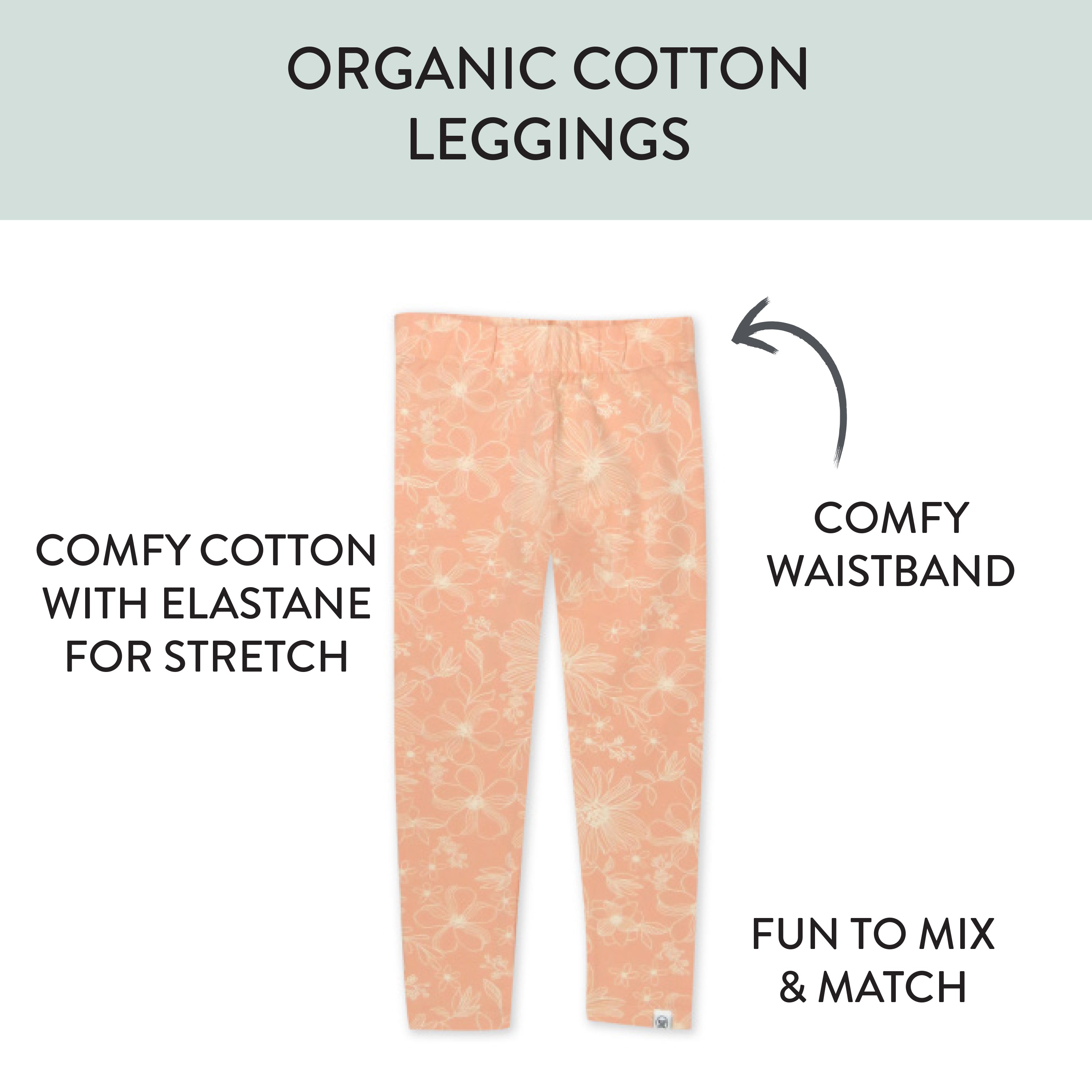 3-Pack Organic Cotton Legging Set