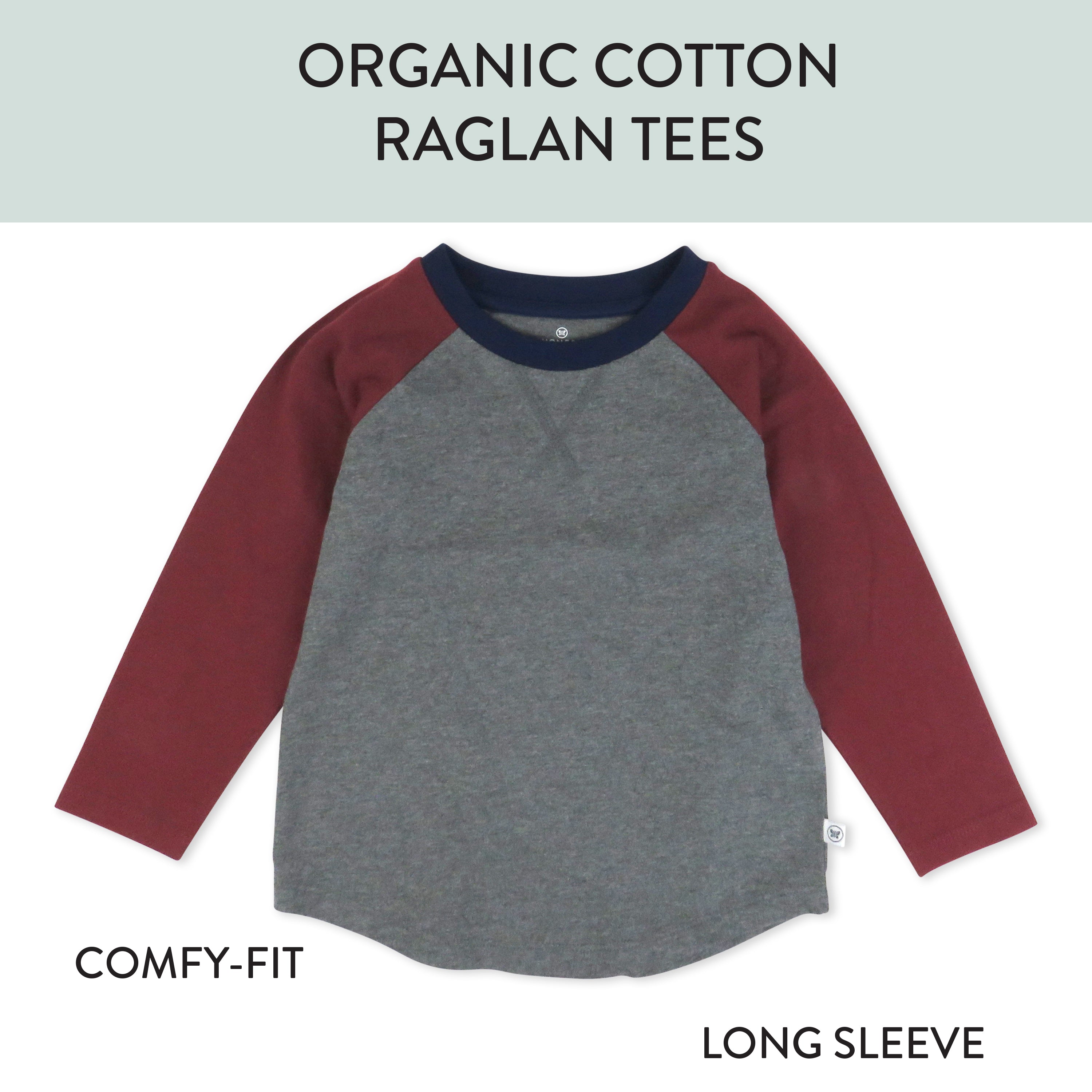 3-Pack Long Sleeve Baseball Raglan T-Shirts