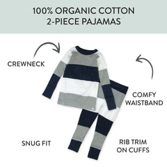 4-Piece Long Sleeve PJ Set