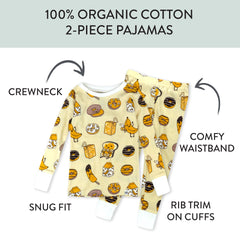 4-Piece Long Sleeve PJ Set