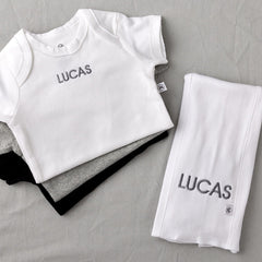 5-Pack Organic Cotton Knit Tri-fold Burp Cloths