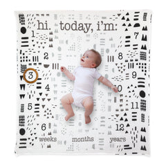 PICTURE-PERFECT Organic Cotton Muslin Milestone Blanket Gift Set