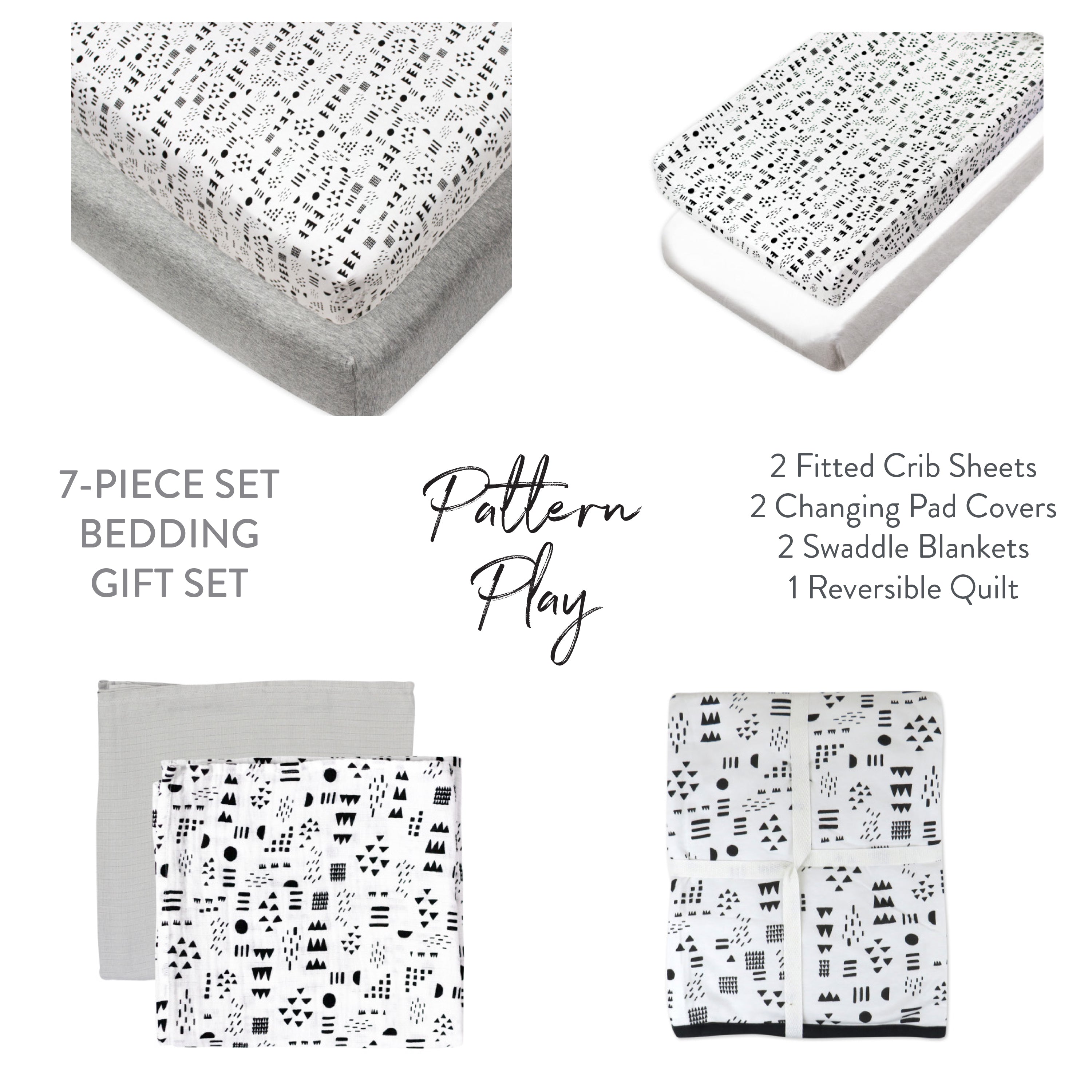 7-Piece SWEET DREAMS Organic Cotton Nursery Gift Set