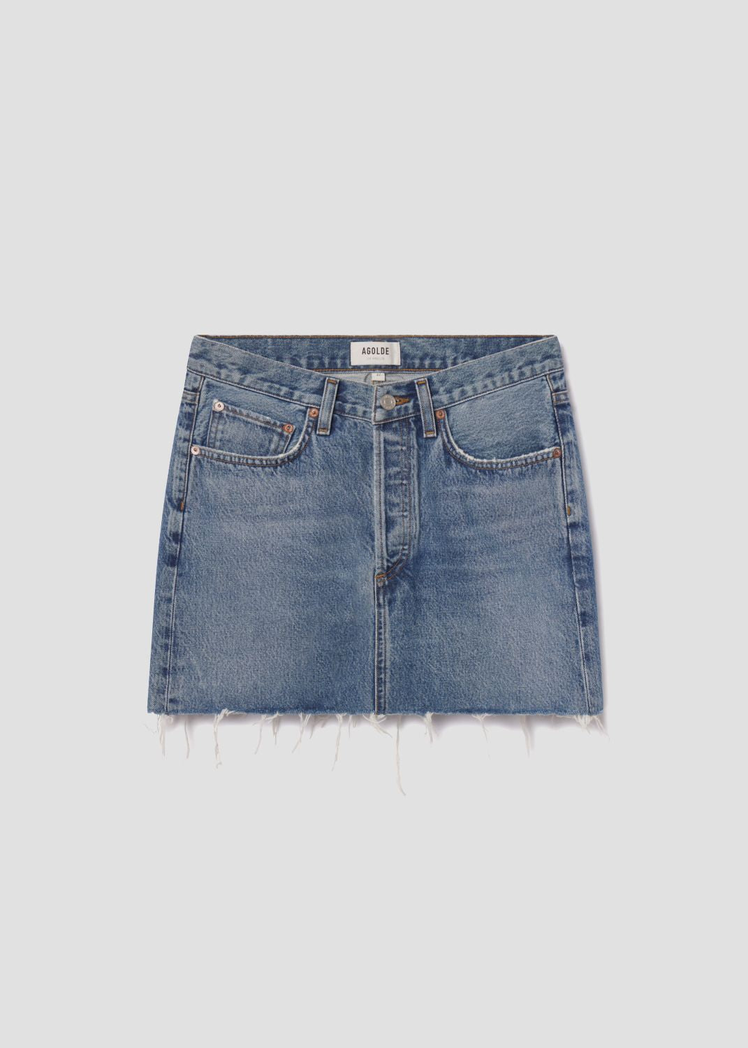 V-Waist Mini Skirt in Fairway